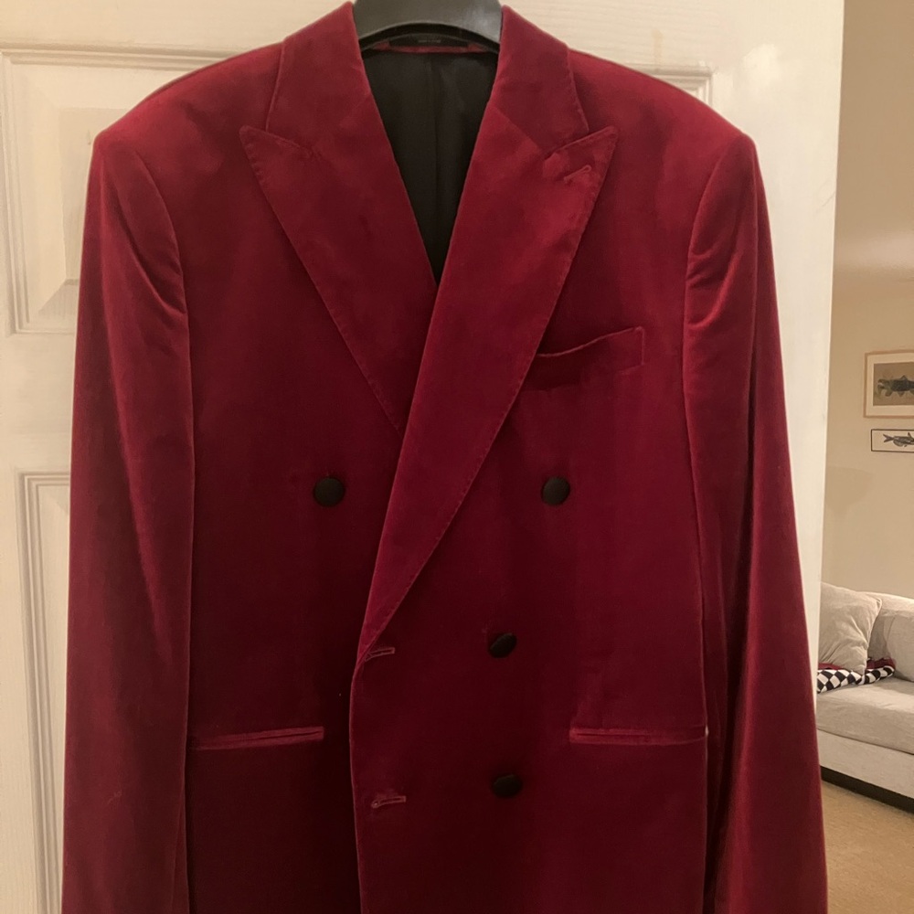 Banana Republic Velvet Smoking Jacket